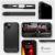 Spigen Rugged Armor Matte Black MagSafe Case - For iPhone 14 8