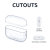 Olixar Flexishield 100% Clear Case With Carabiner - For Airpods Pro 2 3