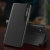 Black Leather-Style Wallet Case with Stand - For Samsung Galaxy S23 Ultra 2