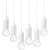 Auraglow White Outdoor LED Pull Cord Lights - 6 Pack 3