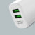 XO Design 12W White 2 USB-A Port Wall Charger & USB Lightning Cable - EU Travel Plug 5