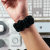 Lovecases Black Satin Scrunchie Strap - For Apple Watch SE 2022 40mm 5