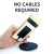 Olixar Black Ultra-Thin USB-C 10W Wireless Charger Adapter - For Samsung Galaxy A24 3