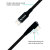 Olixar Black 1.5m L Shaped USB-C to C Right-Angled Braided Charge and Sync Cable - For MacBook Air 15" 2023 2
