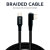 Olixar Black 1.5m L Shaped USB-C to C Right-Angled Braided Charge and Sync Cable - For MacBook Air 15" 2023 4