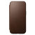 Nomad Leather Modern Folio Brown Protective Case - For iPhone 15 5