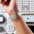 LoveCases Silver Glitter Gel Watch Straps - For Apple Watch Ultra 2 6