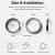 Ringke Stainless Steel Glossy Silver Bezel Protector - For Google Pixel Watch 2 6