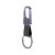Olixar Grey Genuine Leather Keyring with Carabiner Clip - For Samsung Galaxy SmartTags 5