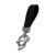 Olixar Black Eco-Leather Loop Keyring with Horseshoe Buckle - For Samsung Galaxy SmartTags 5