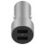 Mophie 24W Dual USB-A Port Silver Car Charger 2