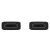 Official Samsung Black 1m USB-C to USB-C Cable - For Samsung Galaxy S23 FE 2