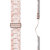 LoveCases Light Pink Tortoise Shell Resin Links Band - For Samsung Galaxy Watch 6 2