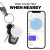 MiLi MiTag iOS GPS Tracker & Black Leather Keyring Case - 3 pack 3