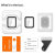Spigen Twin Pack ProFlex EZ Fit Tempered Glass Screen Protectors - For Apple Watch SE 2022 40mm 6